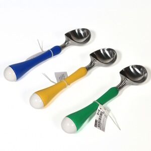 IKEA CHOSIGT Ice Cream Scoops Lot of 3 Multicolor Stainless Steel NWT Pastels